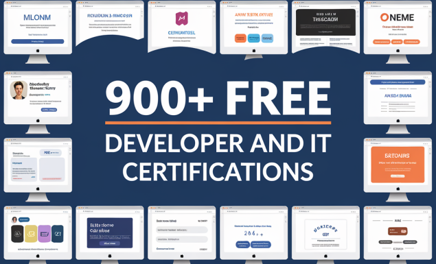 900+ Free Developer and IT Certifications