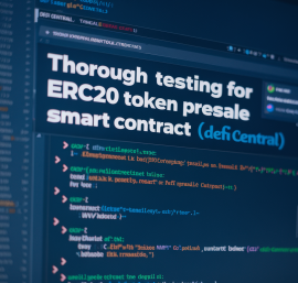 [Tutorial 2/4] Thorough Testing for ERC20 Token Presale Smart Contract (DeFi Central)