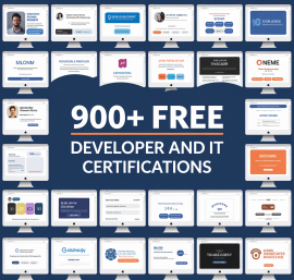 900+ Free Developer and IT Certifications