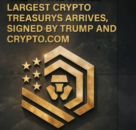 $6.42 Billion: One of the World’s Largest Crypto Treasurys Arrives, Signed by Trump and Crypto.com